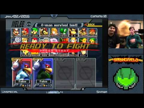 Unspecial Falco vs Sambr Falco   SSBM   Losers Quarters   01021610