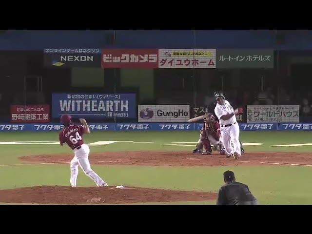 【8回裏】復帰後即結果!! マリーンズ・デスパイネの一打で終盤に大きな大きな追加点!! 2016/9/21 M-E