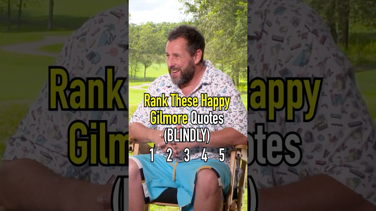 ADAM SANDLER Ranks HAPPY GILMORE Quotes! #shorts #adamsandler #quotes #comedy #classic #netflix
