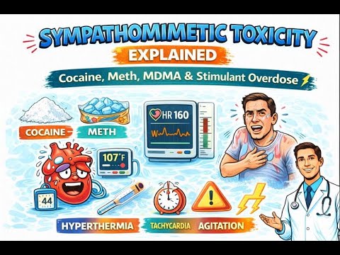 Sympathomimetic Toxicity Explained | Cocaine, Meth, MDMA & Stimulant Overdose