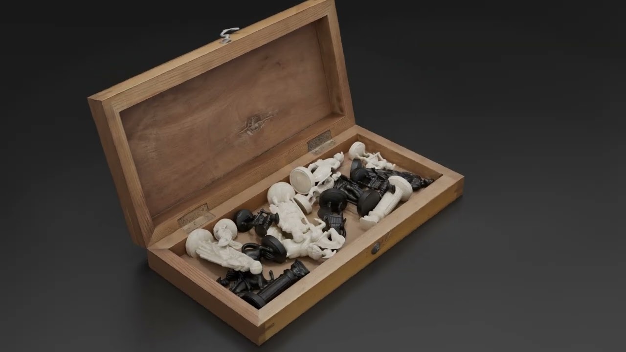 Schachset 3D Modell