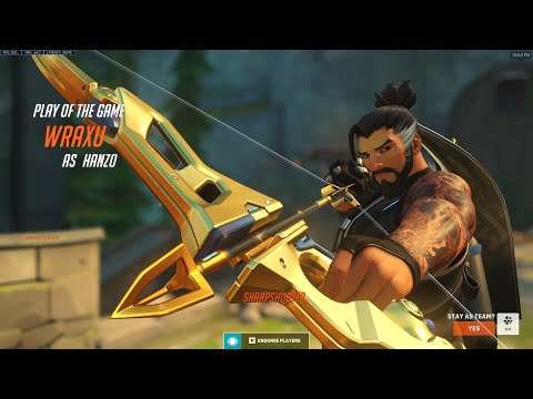 POTG! WRAXU BEST HANZO IN THE WORLD ! OVERWATCH 2 GAMEPLAY RELEASE