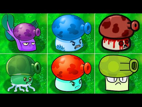 100% All FUME-SHROOM Plant - Plants vs Zombies Mod
