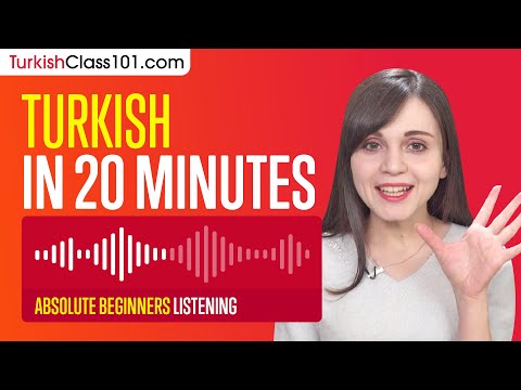 20 Minutes of Turkish Listening Comprehension for Absolute Beginners