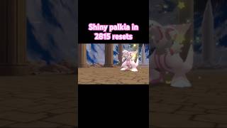 Shiny Palkia in 2815 resets BDSP #pokemon #bdsp