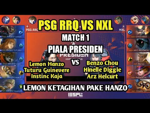 PSG RRQ VS NXL MATCH 1 PIALA PRESIDEN ESPORT 2019