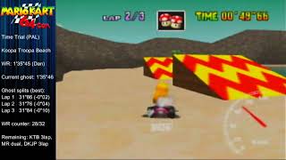 MK64 - World Record on Koopa Troopa Beach - 1'35"43 (NTSC: 1'19"36) by Matthias Rustemeyer