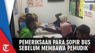 Proses Pemeriksaan Kesehatan Para Sopir Bus Mudik hingga Dinyatakan Layak Mengemudi