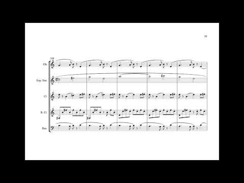 Abraham Gómez — Astro Errante for Reed Quintet (2021) [Score-Video]