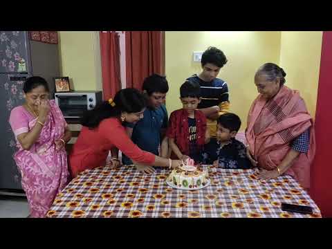 Birthday cake cutting