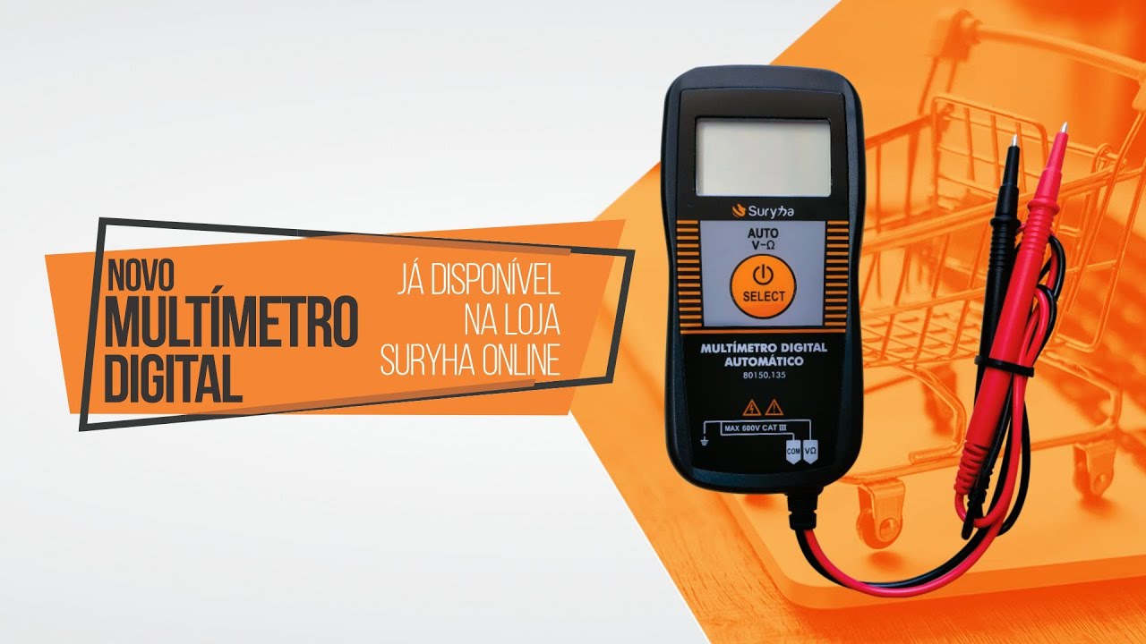 Novo Multímetro Digital Suryha
