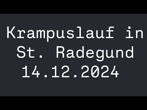 Krampuslauf in St. Radegund am 14.12.2024 mit Dextera Malum