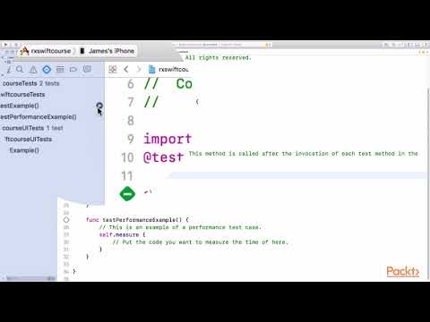 Reactive Swift 4 Programming Testing Core Functionality|packtpub com