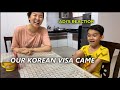 Our Korean Visa Came