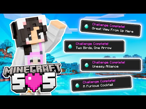 💜ACHIEVEMENT HUNTING! Minecraft SOS Ep.7