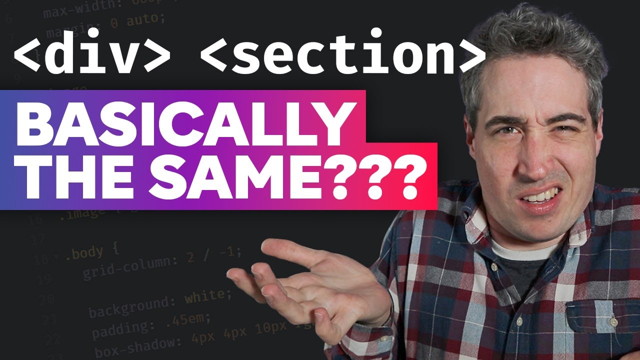 HTML section elements are a lie (sort of)