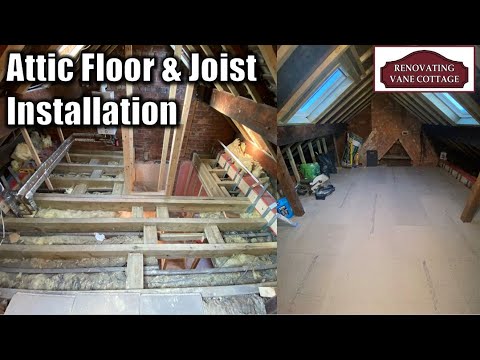 Loft - Attic Conversion 6/9 Attic Floor Installation, Loft Chipboard Floor & Joist Installation #28