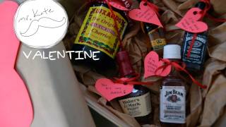Mr. Kate DIY Liquor and Hearts Valentine's Gift for a Guy
