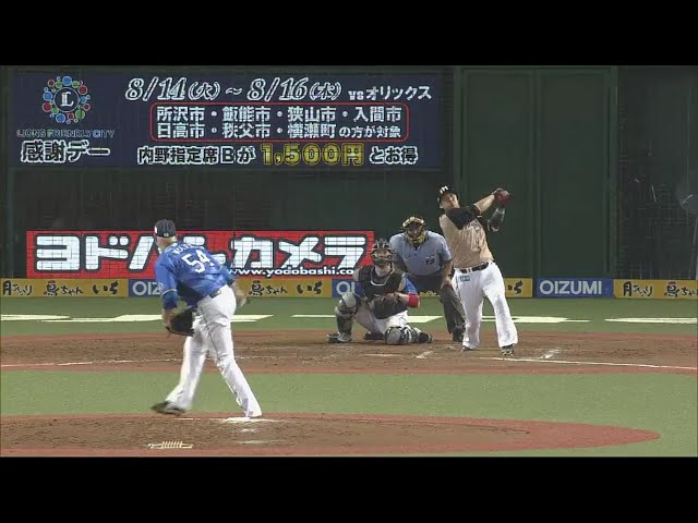 【5回表】ファイターズ・中田の2ランホームランで追加点!! 2018/8/4 L-F