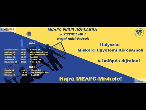 MEAFC TV Röplabda NBI 1. forduló Szolnok - MEAFC