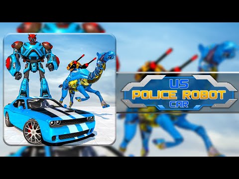 Police Car Robot Transmute shooting 3D