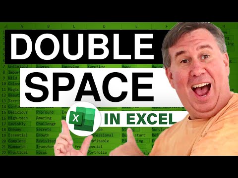Excel - Learn How to Double Space Rows in Excel with This Amazing Tip - Episode 467