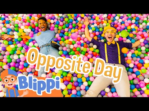 Blippi and Meekah's Opposite Day Challenge at the Indoor Playground! Videos for Toddlers