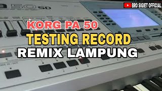 Download lagu Cek Sound testing RECORD PAKE MIXER ASHLEY REMIX New 2021 Lampung KORG pa 50 mp3