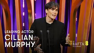 Cillian Murphy collects his Leading Actor BAFTA for Oppenheimer | EE BAFTA Film Awards 2024