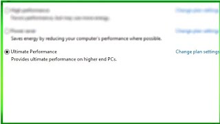How to unlock Ultimate Performance option in any pc
