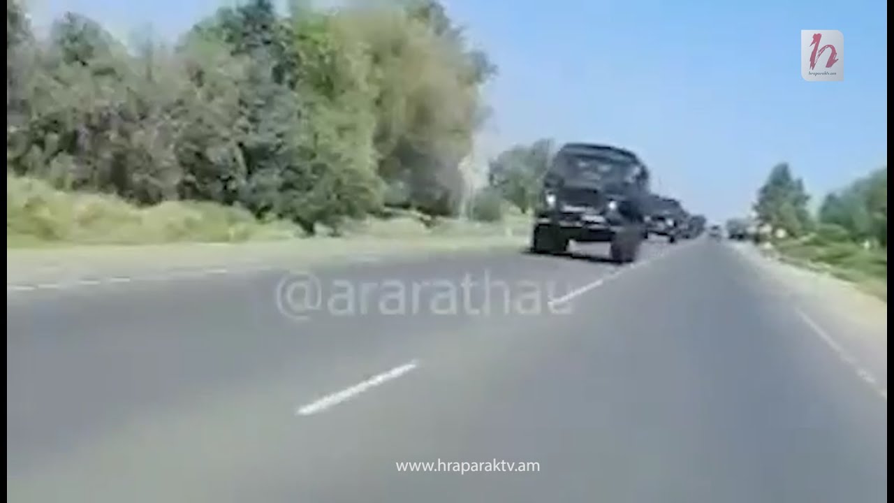 Ադրբեջանական ավտոշարասյունը շարժվում է դեպի սահման