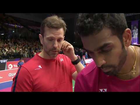 TOTAL BWF World Championships 2017 | Badminton R16 M3-MS | Lin Dan vs Rajiv Ouseph