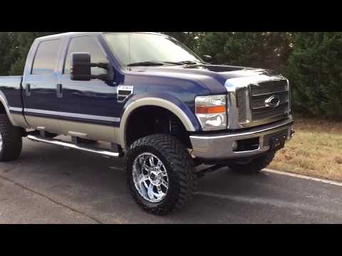 Lifted 2008 Ford F-250 Lariat 4x4 6.4L Powerstroke turbo diesel