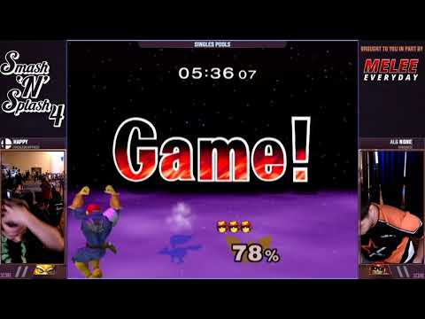 Smash'N'Splash 4 RR POOLS - Happy (Fox) vs ALG | n0ne (Captain Falcon)