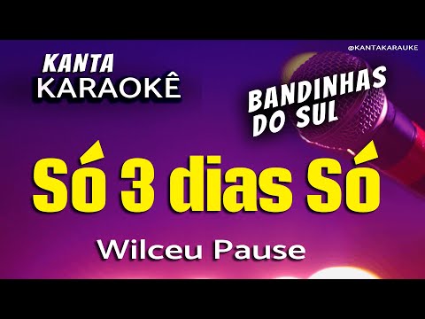 🎤 Karaokê SÓ 3 DIAS SÓ Bailão -  Wilceu Pause @wilceupause