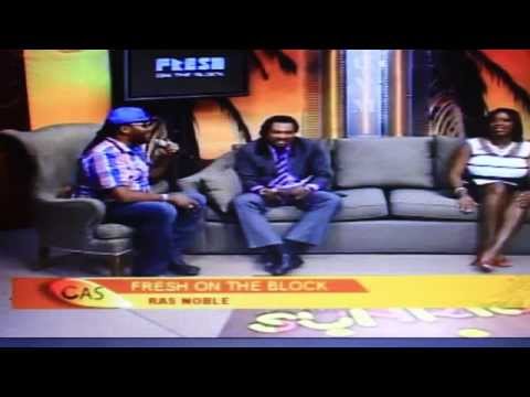Rasnoble performing summer on his  Interview on CVM television at sunrise