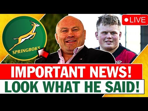 🚨 LAST MINUTE! BRIAN MOORE REVEALS SOMETHING IMPORTANT! SHAKING UP THE RUGBY WORLD! SPRINGBOKS NEWS