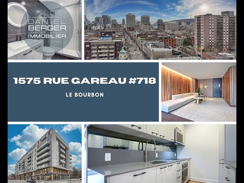 Bienvenue dans notre virtuelle du 1575 rue Gareau # 718, Montréal