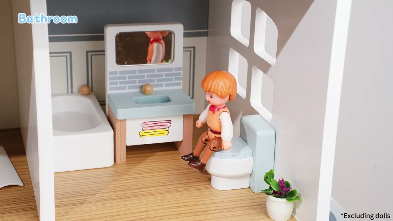 Robud ROBUD Nordic Wooden Dollhouse made of wood