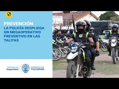 La Policía despliega un megaoperativo preventivo en Las Talitas