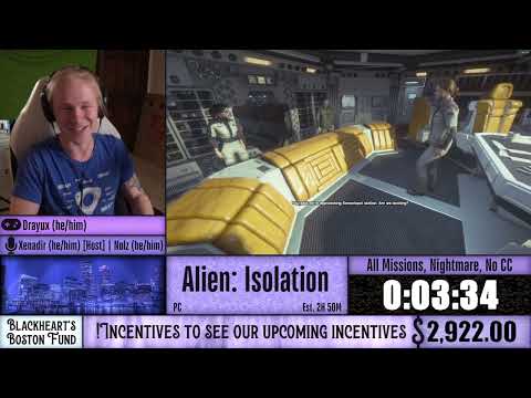Alien: Isolation by Drayux in 2:49:13 - blackheart's Boston Fund