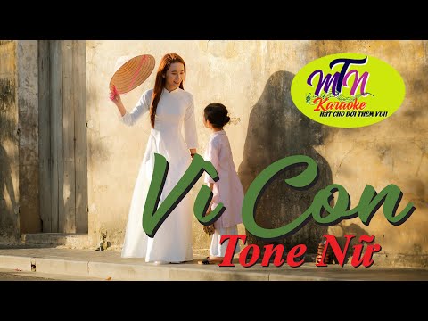 Vì Con Karaoke Tone Nữ | Chu Thúy Quỳnh