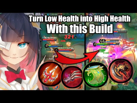 Turn your LOW HP into Almost FULL HP - Ruby Broken Lifesteal Build  - MLBB Top Global Ruby Gameplay
