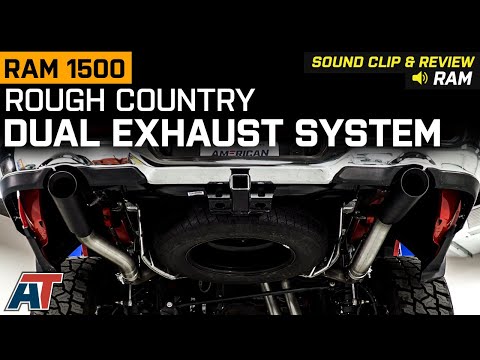 2019-2021 RAM 1500 Rough Country Dual Exhaust System with Black Tips Sound Clip & Review