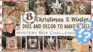 ❄️🩵🎅 8 Christmas & Winter Wonderful DIYs and Decor to Make & Sell || Mystery Box Challenge 2025