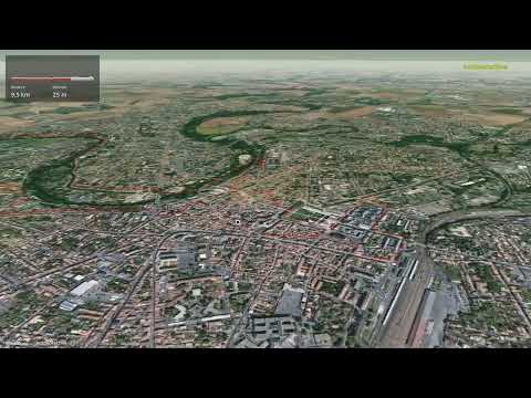 Itinéraire pour visiter Niort ( France ) en vidéo 3D
