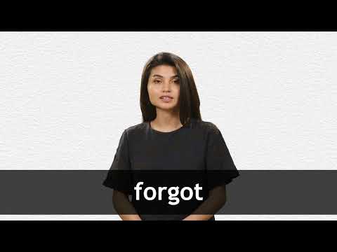 forgot  Tradução de forgot no Dicionário Infopédia de Inglês