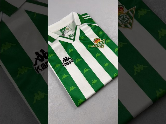 Vídeo relacionado con Copa Football - Camiseta de Fútbol - Hombre - Real Betis 1995 Gordillo - Retro - Manga Corta - Verde/Blanco - 100% poliéster - Talla XXL