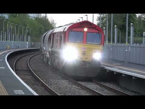 DB 66100 6V99 Bescot Down Side to St Blazey, Worcestershire Parkway. 26.04.22.