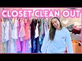 CLOSET CLEAN OUT Donating My Old Clothes Packing For Florida